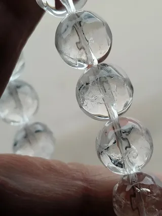 Pulsera de cuarzo transparente