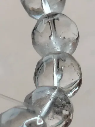 Pulsera de cuarzo transparente