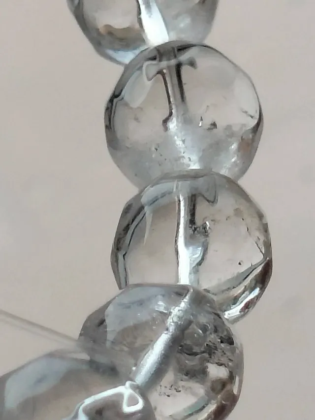 Pulsera de cuarzo transparente