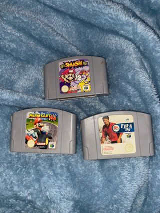 Nintendo 64 Giochi: Mario Kart, FIFA 99, Smash Bro