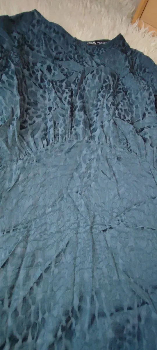 Vestido verde botella Zara