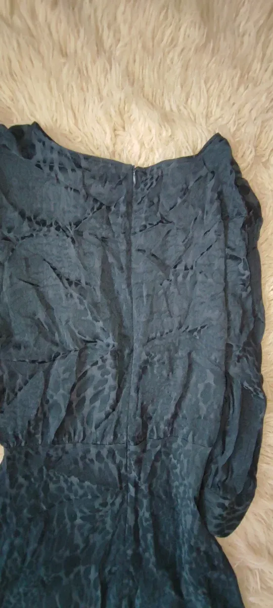 Vestido verde botella Zara