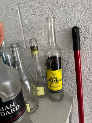 Bottiglie vuote decorative miste