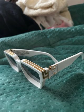 Gafas Louis Vuitton Originales Blancas y Doradas