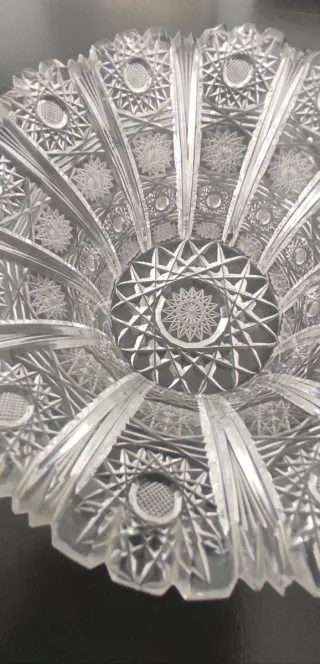 Fuente arte plomo de Bohemia. Art Crystal.