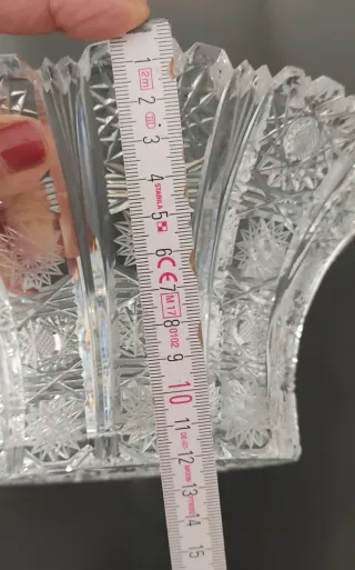 Fuente arte plomo de Bohemia. Art Crystal.