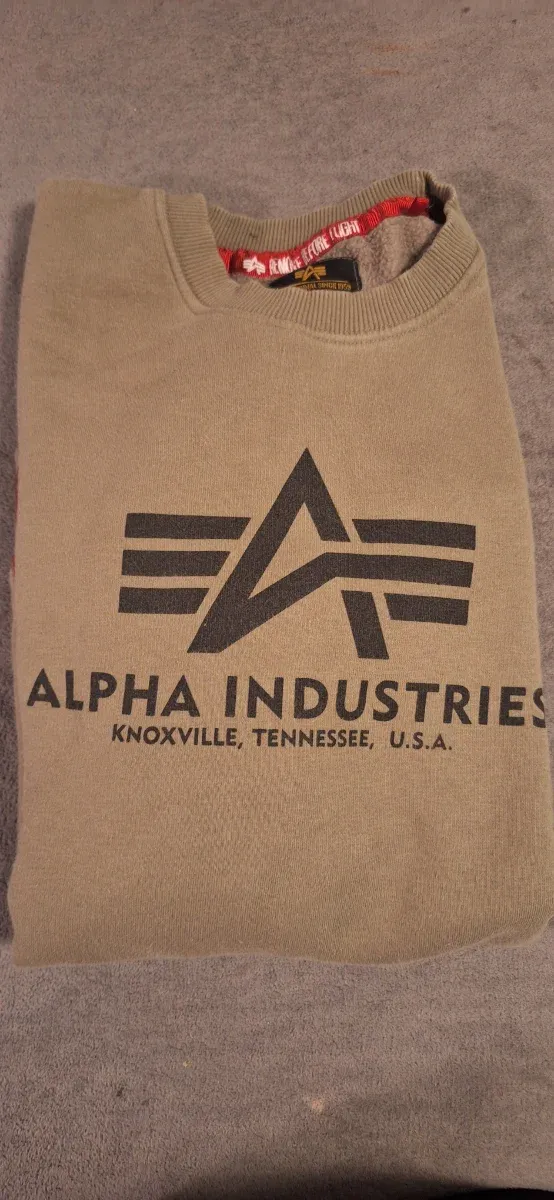 Sudadera Alpha Industries Beige