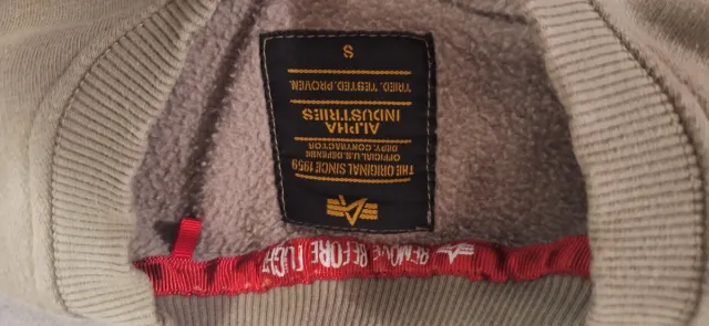 Sudadera Alpha Industries Beige