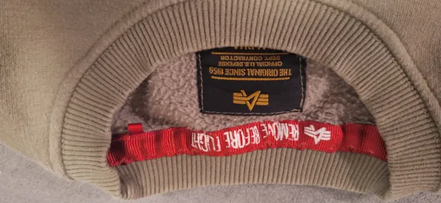 Sudadera Alpha Industries Beige