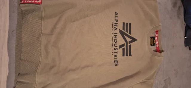 Sudadera Alpha Industries Beige