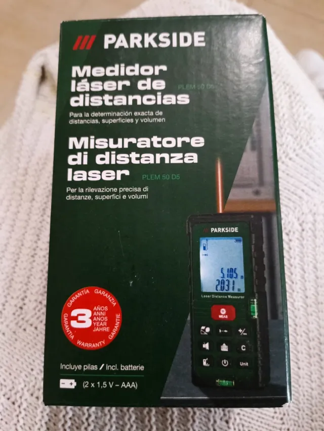 Medidor Láser Parkside PLEM 50 D5