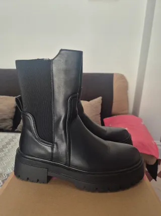 Botas militares mujer negras