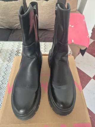 Botas militares mujer negras