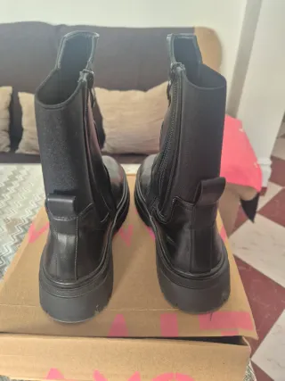 Botas militares mujer negras