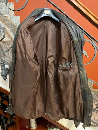 Giacca pelle vintage stile vecchia America