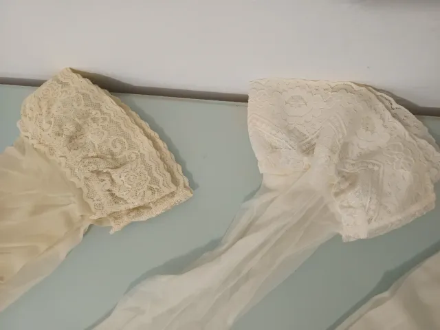 Lote 5 Medias de encaje Malizia beige