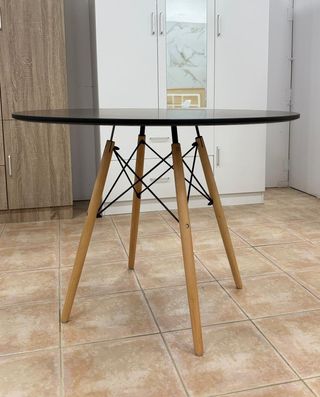 Mesa redonda negra 100cm