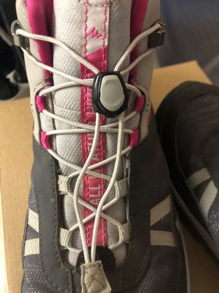Botas Quechua Mujer Gris y Rosa