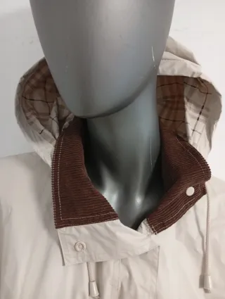 Gabardina Impermeable Beige Talla L