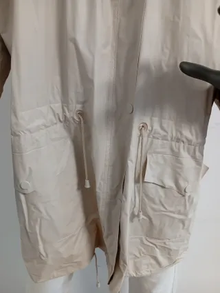 Gabardina Impermeable Beige Talla L