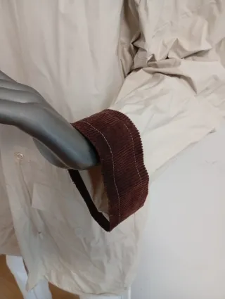 Gabardina Impermeable Beige Talla L