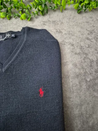 Maglioncino Polo Ralph Lauren Lana Blu Navy XL