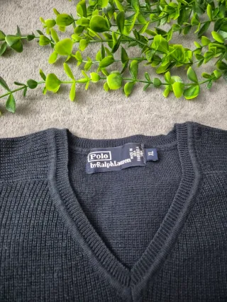 Maglioncino Polo Ralph Lauren Lana Blu Navy XL