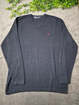 Maglioncino Polo Ralph Lauren Lana Blu Navy XL