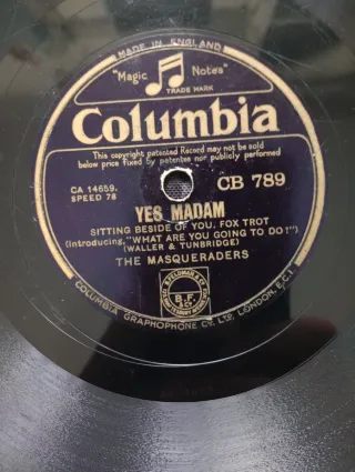 Disco Vinilo Columbia CB 789 - Yes Madam