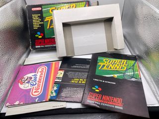 Super Nintendo Snes Super Tennis Snsp-St-Ita Compl