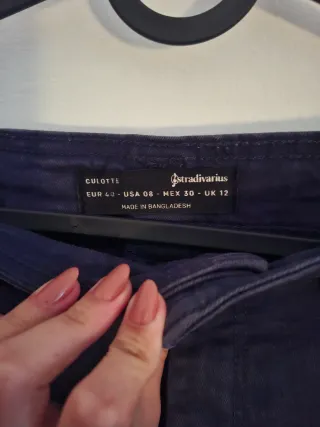Pantalón ancho azul marino