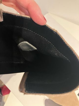 Botines beige tacón ancho de 6 cm