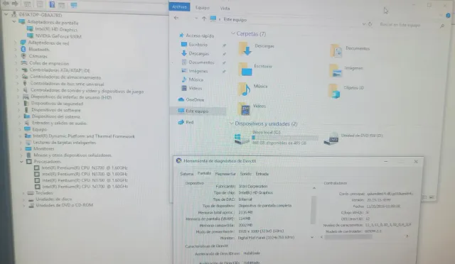 Ordenador Asus Todo en Uno pantalla 20 pulgadas