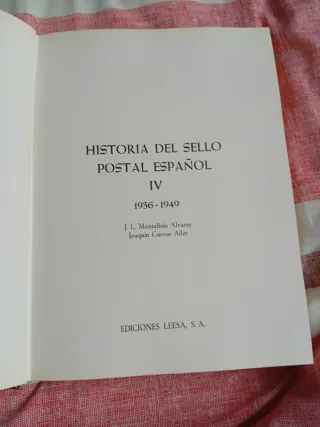 Libro Historia del Sello Postal Español