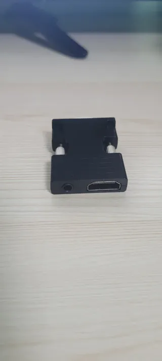 Adaptador VGA a HDMI Negro