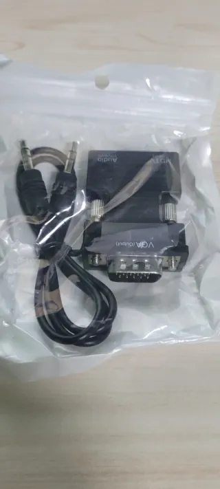 Adaptador VGA a HDMI Negro