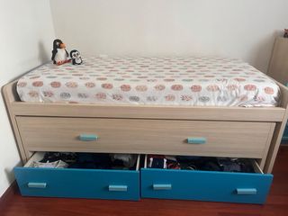 Cama nido con 2 cajones