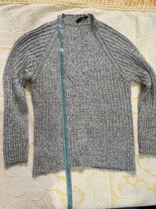 Maglione lana grigio uomo