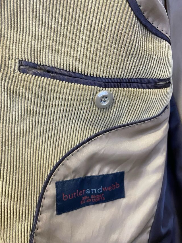 Americana de pana marrón talla M