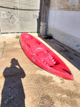 Piragua 2+1 plazas roja