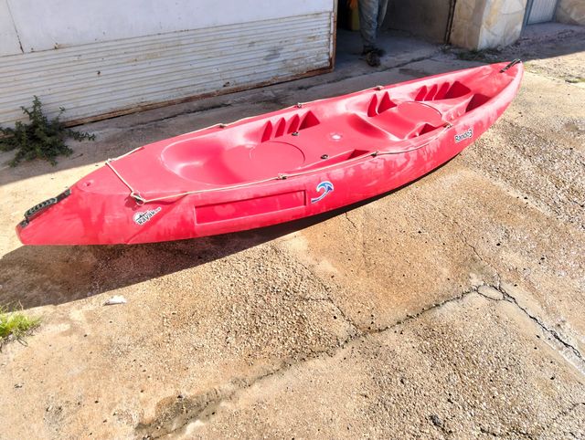 Piragua 2+1 plazas roja