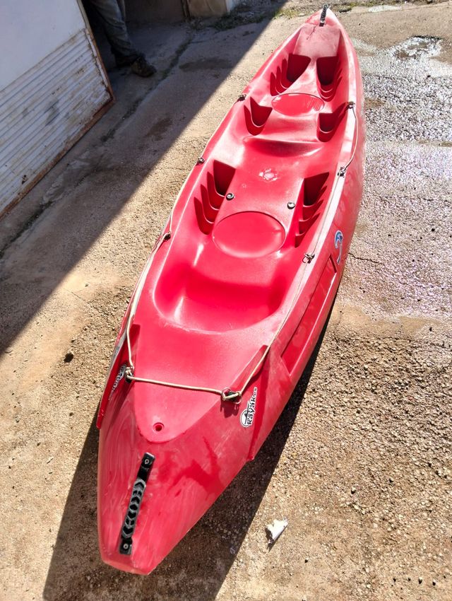 Piragua 2+1 plazas roja