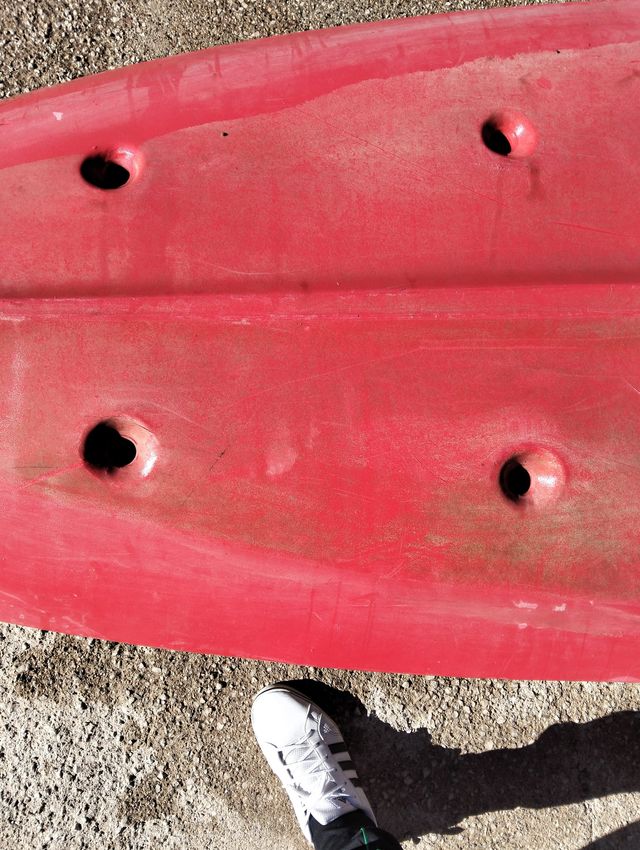 Piragua 2+1 plazas roja