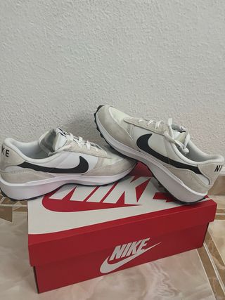 Zapatillas Nike Waffle Nav Beige/Blanco