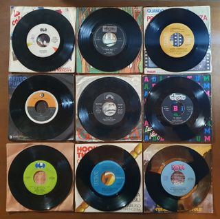 Lotto 9 x 7" 45 giri Sigle tv Simonetti Vangarde