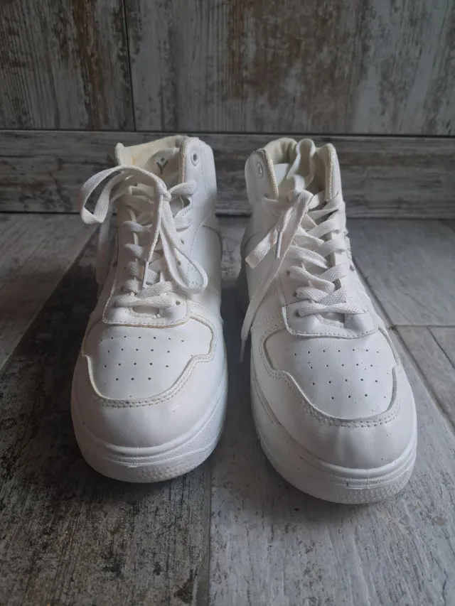 Deportivas Bota Blancas Mujer