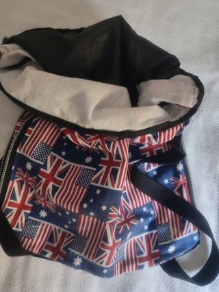 Mochila saco con cremallera ampliable