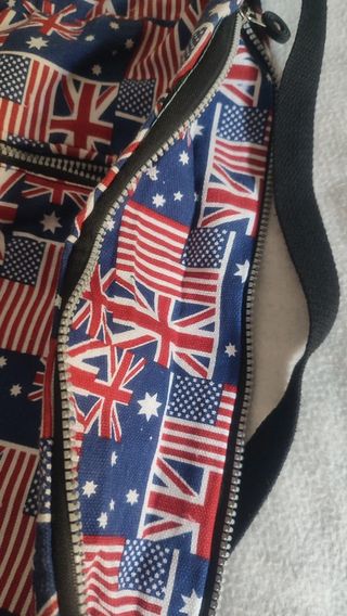 Mochila saco con cremallera ampliable