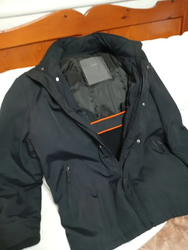Chaquetón negro hombre
