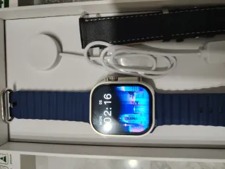 Smartwoc Orologio Uomo Smartwatch Blu/Argento